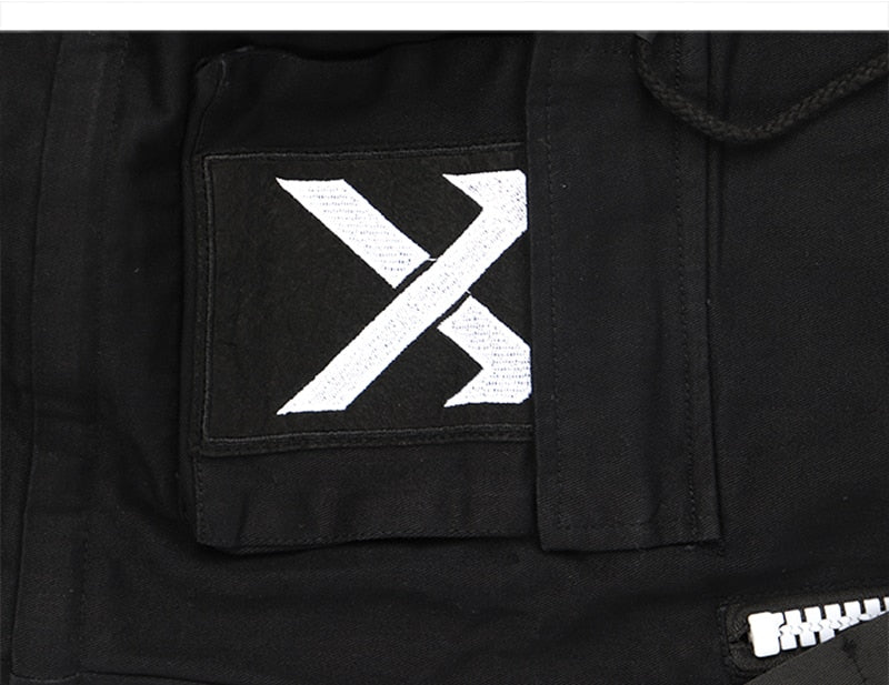 Detachable Multi-Pocket Cargo Hip Hop Streetwear Joggers Pants-4